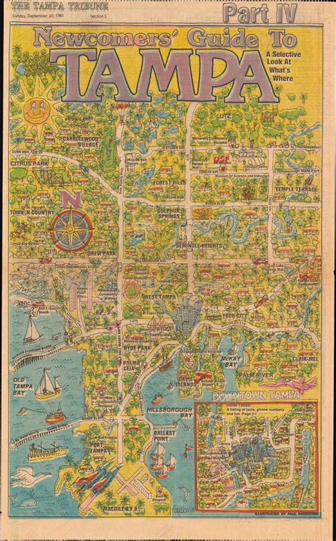 Newcomers' Guide to Tampa.: Geographicus Rare Antique Maps