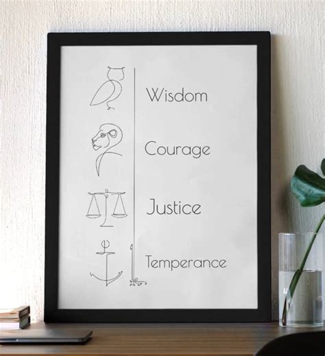 Stoic Symbols, Stoic Minimal Art Print, Stoic Principles - Etsy