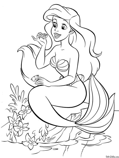 Little Mermaid Coloring Pages | Disney coloring pages, Mermaid coloring ...