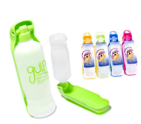 Gulpy: A Travel Dog Water Bottle With a Retractable Bowl