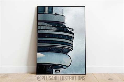 Drake Views Album Cover Illustration Art Print Wall Art | Etsy