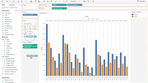 Side By Side Stacked Bar Chart Tableau - Chart Examples