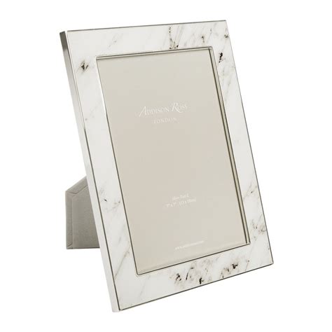 Update your interior accessories with this White Marble photo frame ...