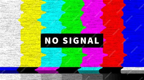 Premium Vector | No signal TV screen test glitch color pattern and grain noise vector background ...