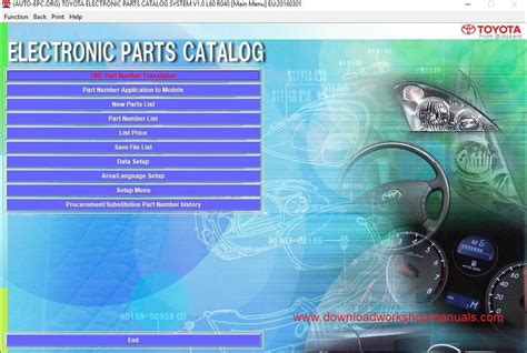 Toyota Electronic Parts Catalogue Download