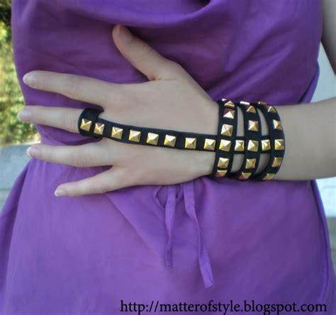 A Matter Of Style: DIY Fashion: Studded statement jewelry DIY