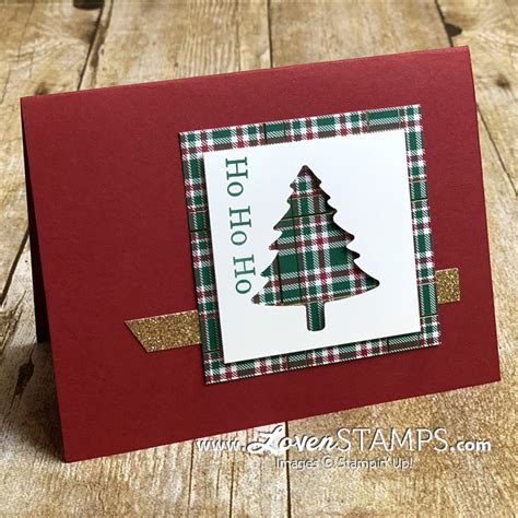 Perfectly Plaid Simple Stamping Christmas Card Ideas for Busy Stampers - LovenStamps