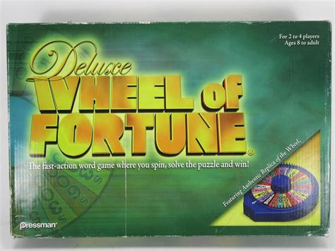 Deluxe Wheel of Fortune Board Game Pressman 2006 Edition contents still ...