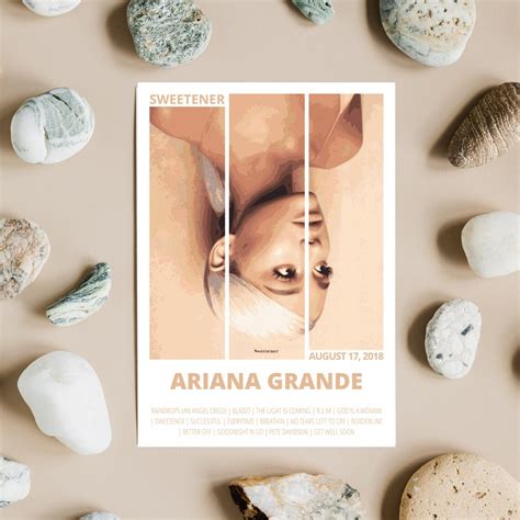 Ariana Grande Poster Sweetener Album Cover Album Poster Music Poster ...