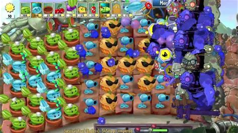 Plants vs. Zombies: Garden Warfare _ Fume-shroom & Peashooter Vs 99999 ...