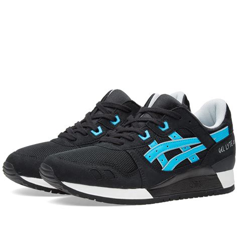 Asics Gel Lyte III 'Retro' Black & Atomic Blue | END. (US)