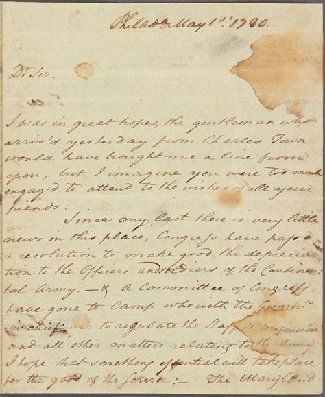 Letter to [Col. John Laurens, Charleston, S. C.] - NYPL Digital ...