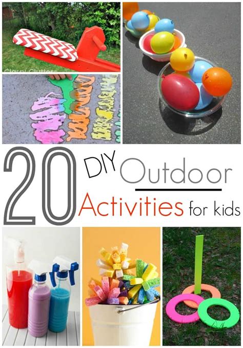 20 DIY Outdoor Activities For Kids!