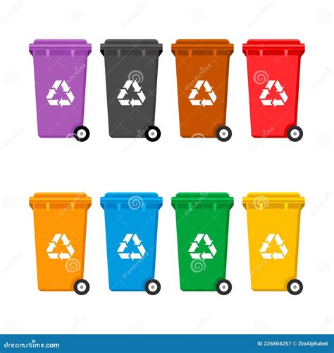 Trash Recycle Bin Waste Management Clipart Stock Vector Clip Art ...