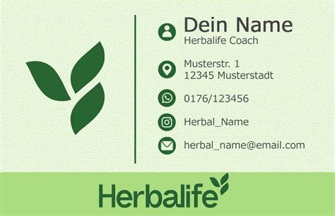 Herbalife Business Card New Logo 2023 Personalized Digital - Etsy