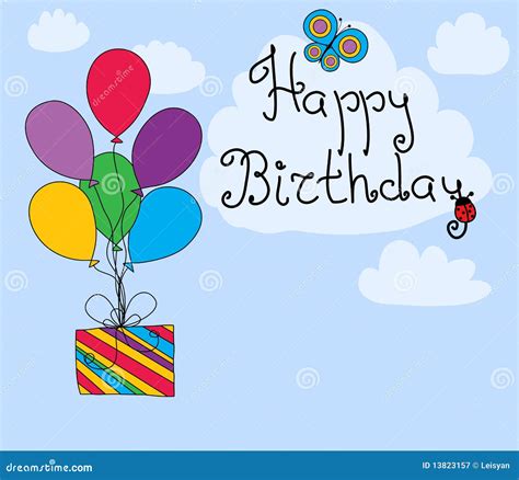 Happy Birthday Greeting Card Royalty Free Stock Photography - Image ...