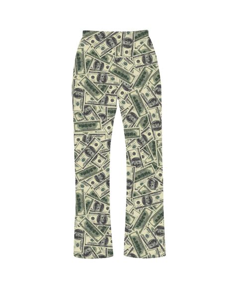 US Dollar Bill Notes Fabric Mr Franklin 100 Dollars Print Loungewear ...