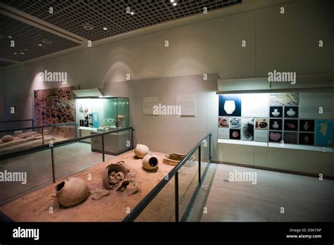 Exhibits on display at the Bahrain National Museum, Manama, Bahrain ...