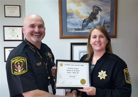 Kendall County Sheriff Names Employee Of The Quarter | Yorkville, IL Patch