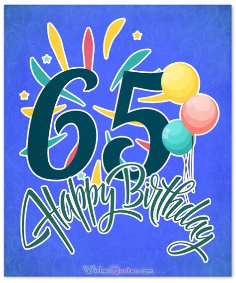 65 Years Birthday Quotes - ShortQuotes.cc