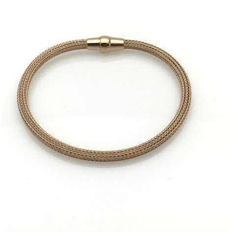 Woven Rose Gold Vermeil Bracelet By Milor Italy • PreAdored® Sustainable Luxury