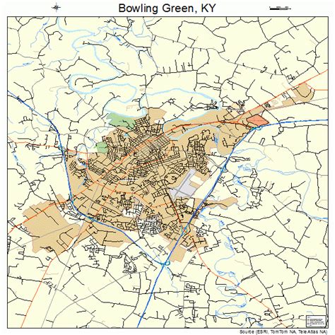 Bowling Green Kentucky Street Map 2108902