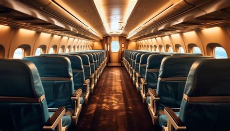 Premium AI Image | Airplane cabin interior design