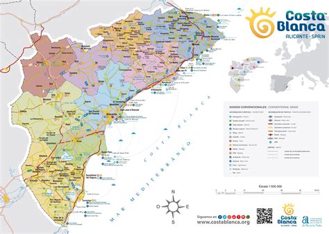 Map Of Costa Blanca – Map Of The World