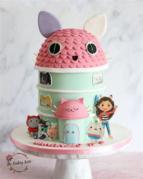 The Baking Suite on Instagram: “Gabby’s Dollhouse Cake 🐱 🎂Maowwww🐱🥰🥰💕💕💕💕 Happy birthda… | Baby ...