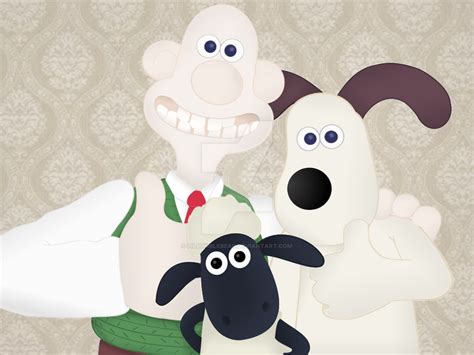 Wallace and Gromit + Shaun the Sheep by LilBumbleBear on DeviantArt