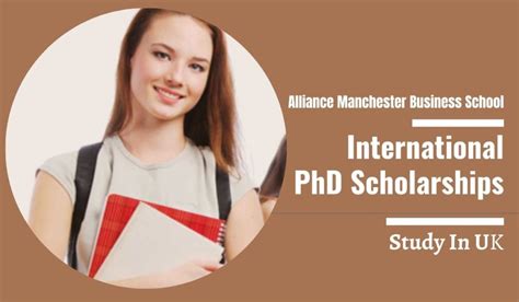 Alliance Manchester Business School International PhD Scholarships in Productivity, UK ...