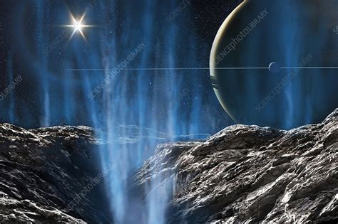 Surface of Enceladus - Stock Image - C033/4860 - Science Photo Library