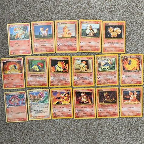 Fire Type Pokemon Lot on Mercari | Fire type pokémon, Pokemon, Pokemon ...