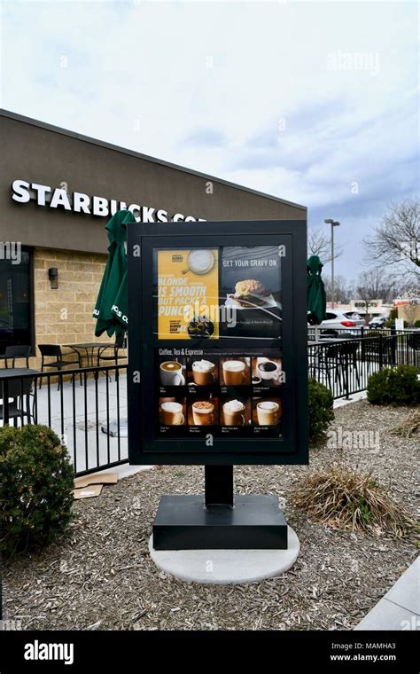 Starbucks drive thru menu hi-res stock photography and images - Alamy