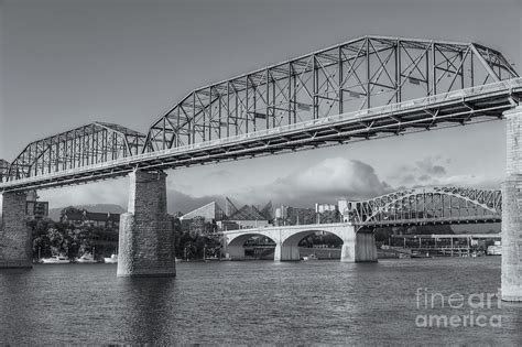 Chattanooga Tennessee River Bridges II Photograph by Clarence Holmes ...