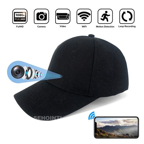 Mini Wifi Camera Hd1080p Portable Hat Cam Wearable Recorder Photo Video Record Action Cams ...