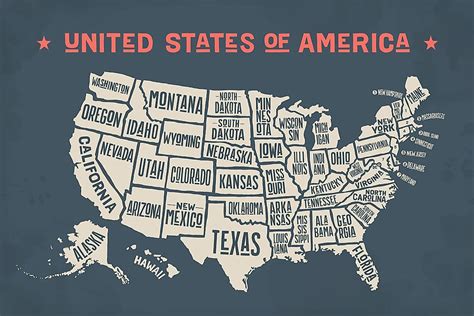 How Many States Are In The US? - WorldAtlas