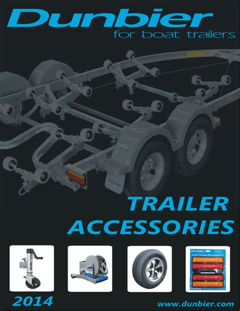 trailer accessories - Dunbier Marine Products