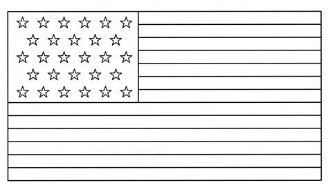 outline national flag of usa isolated on white background 19916896 ...