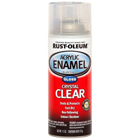 Rust-Oleum Automotive 11 oz. Crystal Clear Acrylic Enamel Spray Paint-248644 - The Home Depot