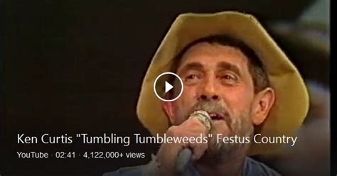 Ken Curtis sings "Tumbling Tumbleweeds" Live From Germany 1986 | Ken ...