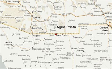 Agua Prieta Sonora Mexico Map | Zip Code Map