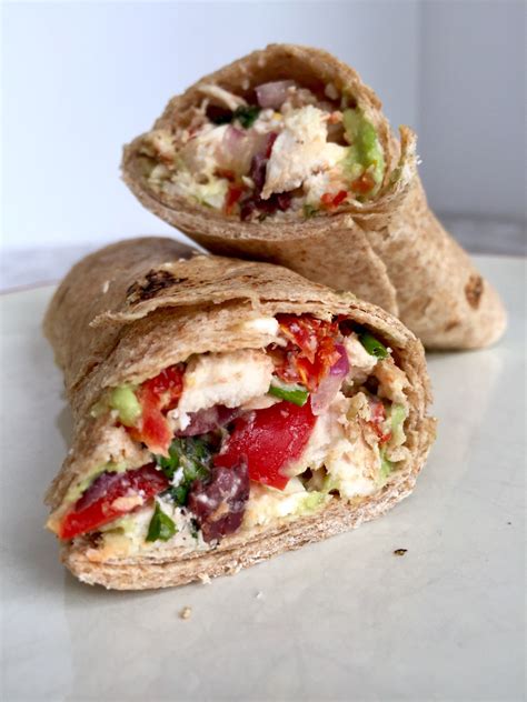 Greek Chicken Salad Wrap