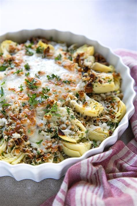 Canned Artichoke Hearts with Parmesan Breadcrumb Topping | Recipe | Artichoke recipes, Canned ...