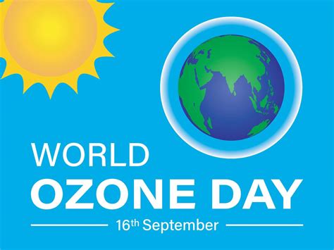 World Ozone Day Poster Vector Illustration. Preservation of Ozone Layer ...