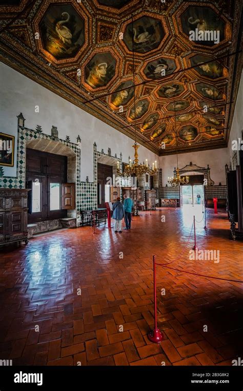 Sintra National Palace, also called the Palace of Sintra and Town ...