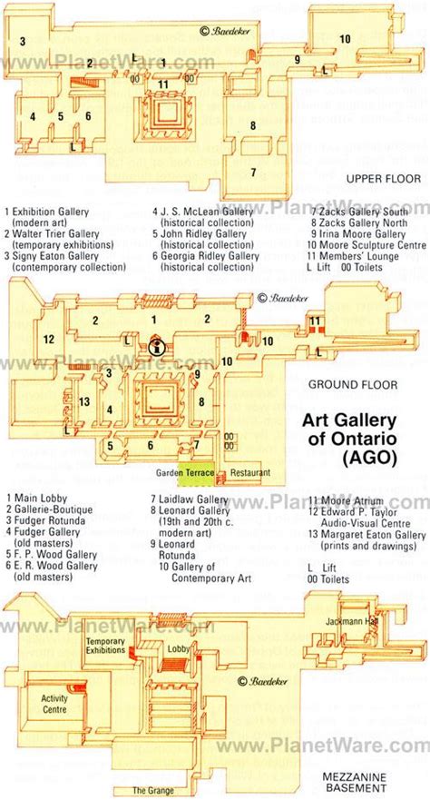 Art Gallery of Ontario map - Map of Art Gallery of Ontario (Canada)