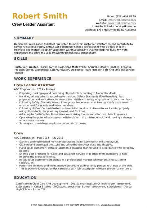 Quick Learner Resume Example