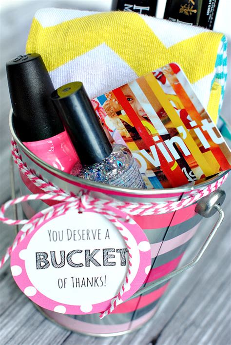 Thank You Gift Ideas-Bucket of Thanks! - Crazy Little Projects