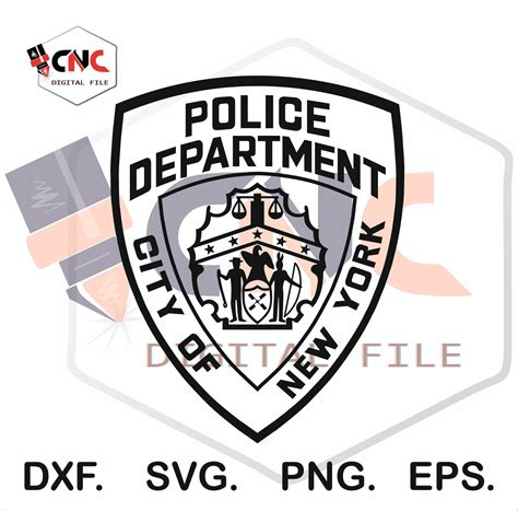 NYPD City of New York Police Department Patch Vector Svg and Dxf - Etsy